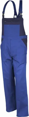 Produktbild von Qualitex Arbeitshose - basic 2-farbiger Blaumann BW 240 aus faserverstätkter Baumwolle - in Farbe: kornblau/marine - Herren: 58 - Damen: 52