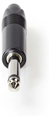 Obrázek produktu pro Nedis COTP23900BK, 6.35 mm, Černá, Samec, Přímý, Hliník, Kov, Nikl