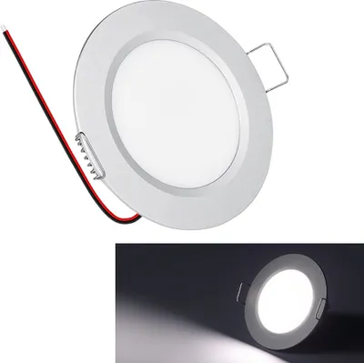 Produktbild von 6x DC 12V LED Strahler Einbaustrahler Wohnmobil LED Spot Dimmbar, Flach LED Decken Spots,3W 15LEDs  Deckenspots für RV Boot Wohnwagen Schrank,Kaltweiß