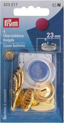 Produktbild von Überziehbare Knöpfe mit Werkzeug MS 23 mm silberfarbig