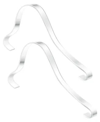 2er Set Schuh-Display-Ständer, transparent, 23,5x12x2 cm