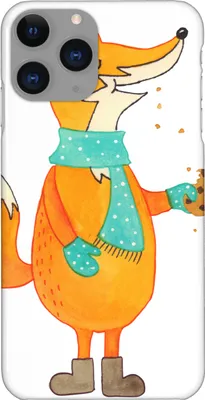 Produktbild von Mr. & Mrs. Panda Iphone 11 Pro Handyhülle Fuchs Keks - Weiß - Geschenk, Premium Kunststoff, Handy Case, Weihnachten, Winter, Frieren, Weihnachtlich, Küche Deko