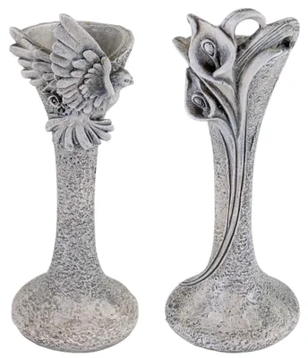 Immagine prodotto di Vasi per tombe decorati set di 2 vasi per cimiteri Ø 6x17