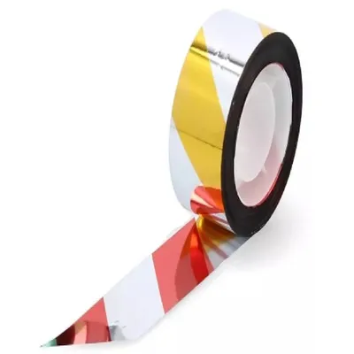 Produktbild von MIKONI Vogelabwehr Reflektierend Band | 50 Meter | 2.4 cm | BUNT | Taubenabwehr Vogelschutz Vogelschreck