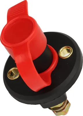 Produktbild von Batterie-Trennschalter, DC 12 bis 24 V, Stromtrenner, Ein/Aus, mit 2 Schaltern, 4 Messingklemmen für Auto, Wohnmobil