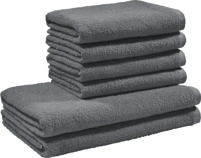 Produktbild von REDBEST Frottier-Set Oceanside" 6-teilig anthrazit OneSize"