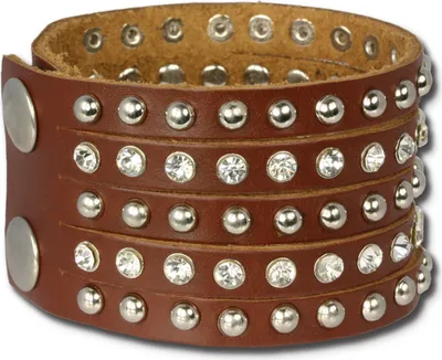 Produktbild von SilberDream Armband -gegerbtes Rindsleder- braun Zirkonia Damen Frauen LAP231B