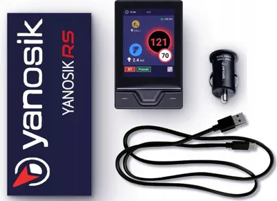 Zdjęcie produktu dla Detektor radarowy Yanosik RS + 12 miesięcy subskrypcji | Nowość 2023 | GPS i Bluetooth