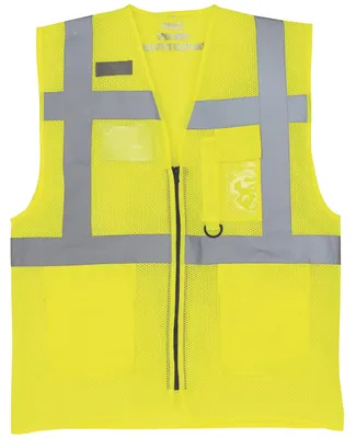 Productafbeelding van Yoko - Veiligheidsvest voor heren, model FK1070 (maat L) (hoogwaardig reflecterend geel)