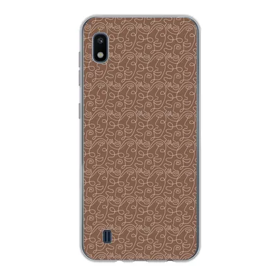 Produktbild von MuchoWow® Handyhülle Schutzhülle Hülle für Samsung Galaxy A10 Gesicht - Muster - Abstrakt Silikon Softcase Handy Hülle - Schutzhülle