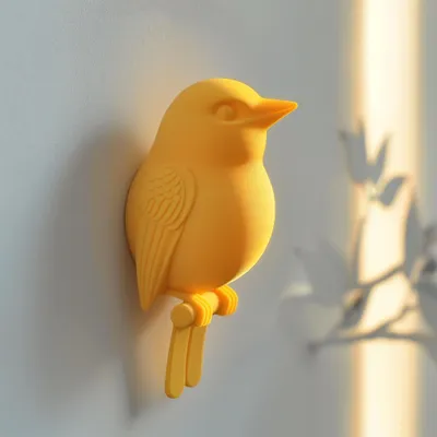 3D-gedruckte Vogel-Wanddekoration – Decords, Produktansicht 1