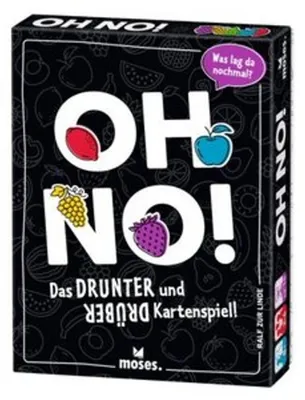 Produktbild von moses Verlag Oh no! Buntes Kartenspiel inklusive Block und 6 Würfeln, deutsch