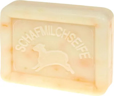 Produktbild von Ovis Schafmilchseife Papaya-Koriander, 100% Bio, für die tägliche Dusche, eckig, 100 g