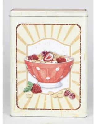 Image de 12x boîtes en métal Boîtes de rangement en fer blanc Boîte ordre café céréales arôme