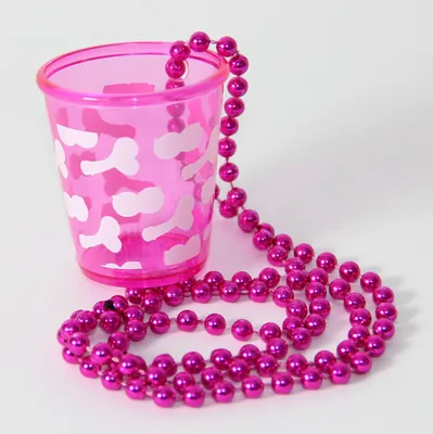 Produktbild von Foxxeo 35024 | pinke Schnapsglas Perlenkette