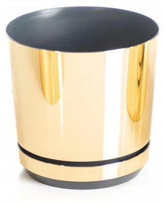 Produktbild von Kerd DEKOR 21/011 Gold Hochglanz Übertopf mit Untersetzer