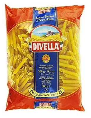 Produktbild von 24x Pasta Divella 100% Italienisch N° 23 Penne Mezzani Rigate 500g