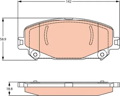 Zdjęcie produktu dla Klocki Hamulcowe Renault Przód Arkana/Captur/Espace/Megane/Scenic/Talisman 1,2-1,6/1,5-2,0 Dci 17-