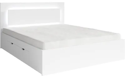 Obrázok produktu pre Lôžko so zásuvkami + LED 140x200 NINO 04 biela
