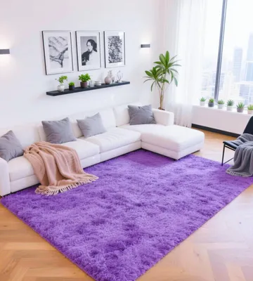 Productafbeelding van Hoogpolig vloerkleed, wasbaar, 200x300 cm, antislip, geschikt voor de woonkamer