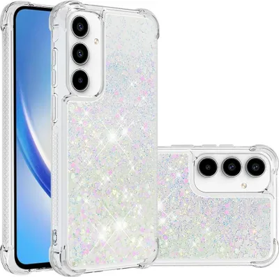 Produktbild von Samsung Galaxy A37 Hülle - Coverup Liquid Glitzer Back Cover - Weiß