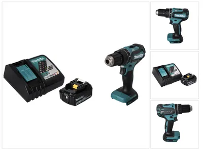 Produktbild von Makita DHP 485 RM1 Akku Schlagbohrschrauber 18 V 50 Nm Brushless + 1x Akku 4,0 Ah + Ladegerät