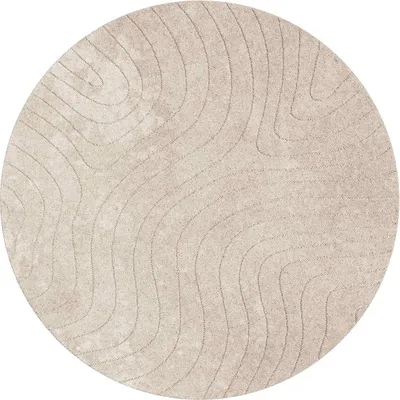 Obrázok produktu pre vidaXL Koberec PALMERAS Béžový Ø 200 CM Polyester