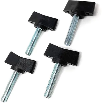4x Vleugelschroef M6 - Kunststof met Schroefdraad - 20 mm