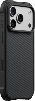 Obrázok produktu pre Pitaka Cairn kryt, čierny/sivý keper - iPhone 18/17 Pro