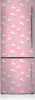 Produktbild von Aufkleber Kühlschrankmagnete Dekoration Kühlschrankfolie 60x190 cm - Flamingos
