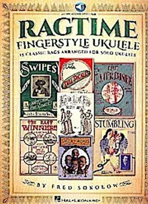 Obrázok produktu pre Ragtime Fingerstyle Ukulele: 15 Classic Rags Arranged for Solo Ukulele (Bk/Online Audio)