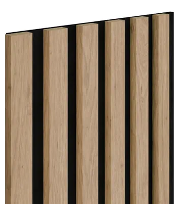 Zdjęcie produktu dla Lamele ścienne na czarnym filcu 6L R0 Marbet Design WOODLINE 270x30 cm Saragossa 1 szt.