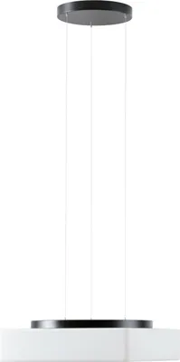 Image de OSMONT LIN71403 LINA LE7 luminaire suspendu en verre noir/blanc IP40 3000/4000 K 24W LED