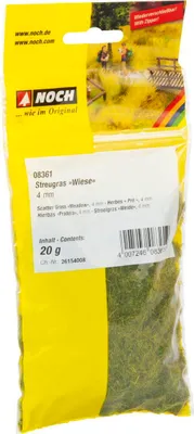 Immagine prodotto di NOCH 08361 Erba sparsa "Prato" 4 mm, 20 g