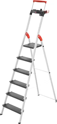 Image de Hailo 8050-607 Échelle de sécurité aluminium L100 TopLine - 6 marches