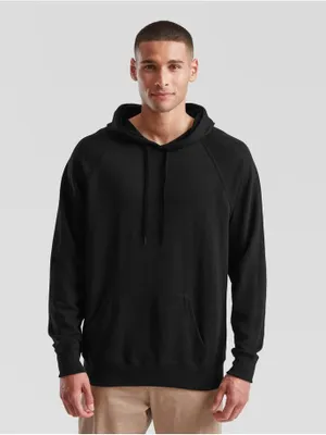 Produktbild von Fruit Of The Loom Leichtes Kapuzen-Sweatshirt Schwarz