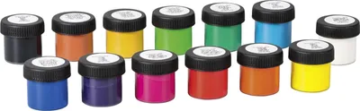 Produktbild von Schulmalfarben malfertig in Bechern 18ml 13 Farben Packung mit 6 Stück