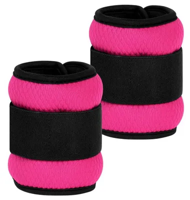 Productafbeelding van Enkelgewichten, gewichtsmanchetten voor mannen en vrouwen, set enkel- en polsgewichten, 0,9 kg, roze