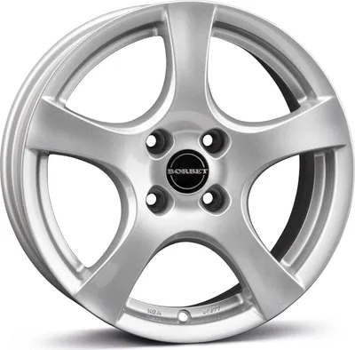 Produktbild von Borbet Felge F brilliant silver 6,0x15 ET37.5 4x108 4051665027389 F 60537108463,4BS/T kompatibel mit Ford B-Max EcoSport Fiesta Fusion KA+ Tourneo Transit
