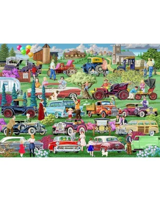 Immagine prodotto di Puzzle in legno Auto d'epoca, Città di legno, 750 pezzi