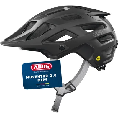 Produktbild von ABUS MTB-Helm Moventor 2.0 - komfortabler Fahrradhelm fürs Gelände - All-Mountain-Helm - für Damen und Herren - Schwarz, L