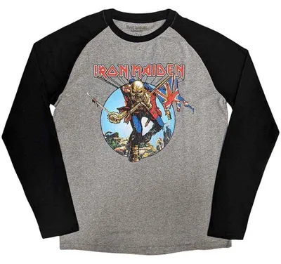 Immagine prodotto di Iron Maiden Maglietta Raglan Unisex: Trooper Burst