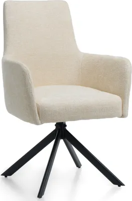 Produktbild von NEW HOME Stuhl TITO Esszimmerstuhl gepolsterter Wohnzimmerstuhl - hellbeige - moderne Polstermöbel Sessel