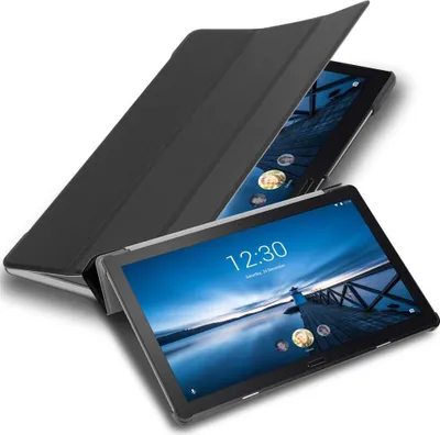 Produktbild von Cadorabo Schutzhülle für Lenovo Tab P10 (10.1 Zoll) Tablet Hülle in Schwarz Etui Case Cover Tasche Auto Wake up