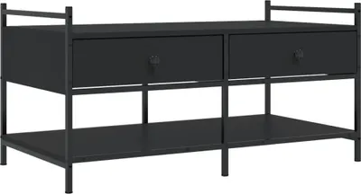 Produktbild von vidaXL Couchtisch Schwarz 99x50x50 cm Holzwerkstoff
