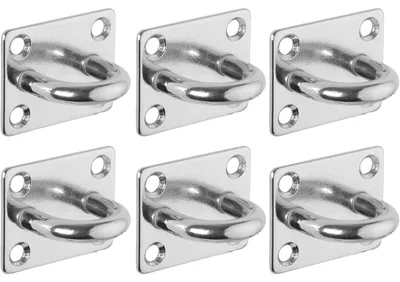 Produktbild von SOTECH Zurröse 50 x 40 mm V2A Edelstahl SS304 – Zurrring rostfrei (6 Stück)