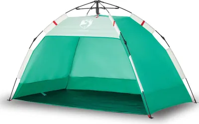 Image de vidaXL Tente de plage 2 personnes vert mer Quick Release étanche à l'eau