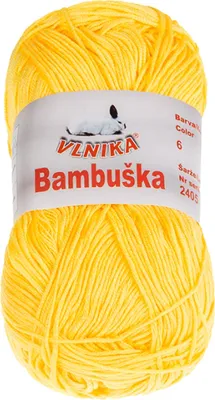 Obrázok produktu pre Priadza BAMBUŠKA – 50 g / 205 m – žltá