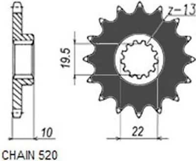 Obrázok produktu pre Reťazové koleso SUNSTAR SUNF323-13