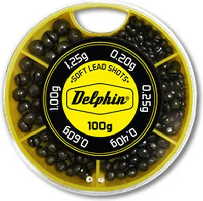 Obrázek produktu pro Delphin Soft Lead Shots 100 g / 0,2 - 1,25 g Vyvažovací olovo